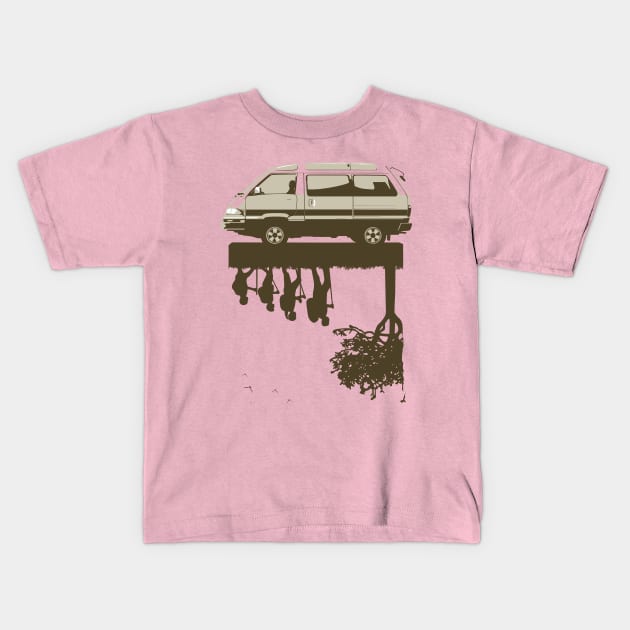 Wonderwagon Trip-Toyota Master Ace Kids T-Shirt by GalfiZsolt